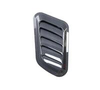 Ventilación Capot Tuning Universal 2Pcs Scoop Capó Coche Entrada Aire Cubierta Rejilla Accesorios Estilo Decoración Exterior Auto-Adhesivo Moldura Auto(Black2,1pcs)