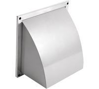 Ventilación cuadrada de acero inoxidable con tornillos de montaje, adecuada for conductos de ventilación de pared exterior. Respiraderos(10 inch)