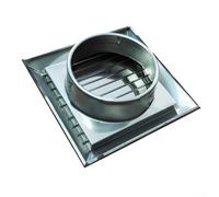 Ventilación cuadrada resistente a la intemperie del acero inoxidable para la eficacia al aire libre de la circulación del aire (100m m)