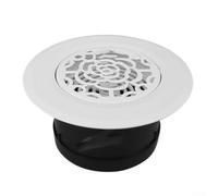 Ventilación de aire redonda moderna sin marco, salida de aire fresco integrada ajustable para una integración perfecta de pared o techo, diseño minimalista que mejora la estética interior (D)