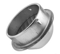 Ventilación de aire resistente al polvo y los desechos de 150 mm para extractores de ventiladores de acero inoxidable 304 con guantes (1 unidad)