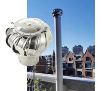 Ventilación de campana de escape de acero inoxidable, tapa giratoria de 4 a 24 pulgadas, ventilador de turbina de viento, fácil instalación, tapa de ventilación de techo para un flujo de aire