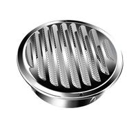 Ventilación de chimenea escape tapacero inoxidable sombrerete de chimenea Pared Ventilación Cubiertas Louver Grille Cubiertas para baño Ventilaciones Garage Office hogar interior y exterior(Glossy V