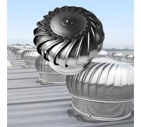 Ventilación de cúpula de turbina eólica de 14 pulgadas, ventilación de techo residencial silenciosa de 350 mm, cubierta de chimenea de acero inoxidable 304, ventilación de disipación de calor de