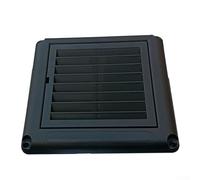 Ventilación de escape de plástico negro con malla, diseñada para una gestión eficaz del flujo de aire interior (6 pulgadas)