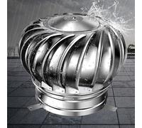 Ventilación de techo de 150 mm. Ventilación en el ático, esfera de viento de acero inoxidable (sin transmisión), turbinas eólicas, ventilador de techo sin accionamiento para casas, fábricas, granjas