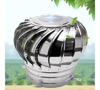 Ventilación de Techo giratoria de 15 cm, ventilación de Aire para turbinas eólicas de 25 cm, Campana extractora de Chimenea de 30 cm, Acero Inoxidable 304, Flexible y silenciosa, Ideal para