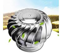 Ventilación de techo giratoria, rejillas de ventilación de turbina de acero inoxidable 304, rejillas de ventilación de techo para turbinas de viento, ventilación redonda y disipación de calor de