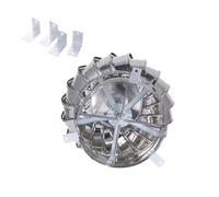 Ventilación De Techo Turbina Acero Inoxidable 4.3-31.5 Pulgadas,Ventilador Ático Sin Alimentación,Tapa Cubierta Chimenea Giratoria,para Cobertizo Humos Tubería Secadora Doméstica(Diameter 450mm)