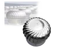 Ventilación De Techo Turbina Acero Inoxidable,Ventilador Ático Sin Alimentación,Tapa Cubierta Chimenea Giratoria,para Cobertizo Humos Tubería Secadora Doméstica(Diameter 200mm)