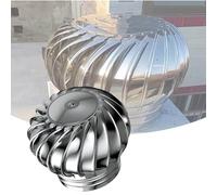 Ventilación de techo, Turbinas de viento de techo, ventilador giratorio de techo de jardín, respiraderos de turbina Inrial, Extractor externo de bricolaje(600mm/24inch)