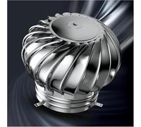 Ventilación de techo, ventilador de turbina de acero inoxidable, ventilador de techo giratorio, aberturas de salida de aire de 4, 6, 8, 10, 12 y 16 pulgadas, para campanas extractoras de secadora de