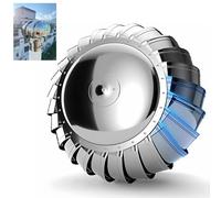 Ventilación de turbinas de techo redondo, turbina eólica de techo, ventilación de tapa de lluvia, calibre 75-800 mm, tapa de escape de chimenea giratoria de acero inoxidable 304(75mm/3in)