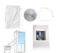 Ventilación De Ventana Portátil De AC - Kit De Sellado De Aire Acondicionado Ajustable, Panel De Instalación Reemplazo | Cubierta Escudo De Enfriamiento A Prueba De Intemperia, Protección Contra