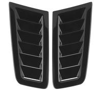 ventilación del capó Para Focus Para RS Para MK2 Estilo 2Pcs Universal Ventilaciones Aire Capó Motor Piezas Exteriores Coche Pegatina Lateral Accesorios(Glossy Black)