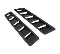 ventilación del capó Para Mustang 2PCS Estilo Fibra Universal Campana Ventilaciones Flujo Aire Capó Admisión Persiana Autoadhesiva Ventana Panel Enfriamiento Herramienta(Black)