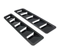 ventilación del capó Para Mustang 2PCS Estilo Fibra Universal Campana Ventilaciones Flujo Aire Capó Admisión Persiana Autoadhesiva Ventana Panel Enfriamiento Herramienta(Fiber)