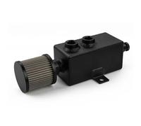 Ventilación del Cárter filtrar Tanque colector de aceite universal de 1 l con deflector, filtro de aire y respiradero para el sistema de ventilación del motor.