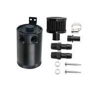 Ventilación del Cárter filtrar Tanque de combustible de 2 puertos con deflector y válvula de drenaje, separador de aceite y aire universal(TypeC)