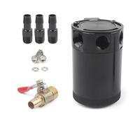 Ventilación del Cárter filtrar Tanque separador de aceite de aire con válvula extraíble y depósito de aceite de 3 orificios con deflector(3-hole and FM)