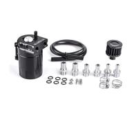 Ventilación del Cárter filtrar Tanque separador de aceite de aluminio universal de 300 ml con respiradero y kit de depósito de aire para motor.