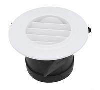 Ventilación redonda con volumen de aire ajustable y sello resistente a la intemperie para paredes y techos (75 mm)