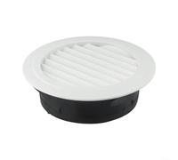 Ventilación redonda con volumen de aire ajustable y sello resistente a la intemperie para paredes y techos (200 mm)