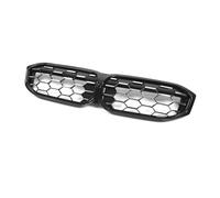 Ventilación Rejilla Para Serie 3 G20 G21 G28 320i 325i 330i 2023-2024 Rejilla Delantera Coche Capó Parachoques Rejillas Malla Con Orificio Cámara(Black-Silver)