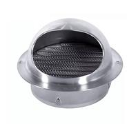 ventilación sombrerete de chimenea conducto lluvia Louver tapa ventilación tapas acero inoxidable Louver Grille cubierta con Built-in malladecuado para Apartments y Farms Fácil de limpiar(D,15cm)