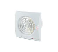 Ventilación VEN-100-QUIET ventilador extractor de bajo nivel de ruido de eficiencia energética para baño o cocina estándar para conductos de 100 mm, color blanco