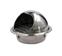 Ventilaciones de acero inoxidable, cubierta de ventilador de escape con malla, cubierta de rejilla de válvula de aire esférica,