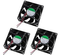 Ventilador 12 V CC 1,44 W 80 x 80 x 25 mm 69,6 m³/h 3200 RPM 69,6 m³/h Sunon EF80251S11000UA99 (Paquete de 3)