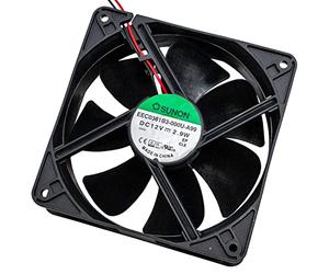 Ventilador 12 V DC 2,9 W 120 x 120 x 38 mm, 157,9 m³/h 2100U/Min 157,9 m³/h Sunon EEC0381B3-A99