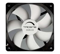 Ventilador 120mm - Carcasa Negra con aspas Blancas, Velocidad máxima de 1200rpm, Ideal para Mejorar la ventilación de Sistemas electrónicos.