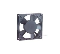 Ventilador 120x120x25 mm 24V con cojinete de fricción, ideal para refrigeración de equipos electrónicos y ventilación en espacios reducidos.