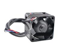 Ventilador 1511FB-04W-B56 DC12V 460mA 4 Pines para fuente 1U 2U | Ventilador doble rodamiento de bolas 18000RPM 100000h 52dBA 4 Pines 17.5CFM para fuente 1U 2U