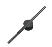 Ventilador 3D con Cubierta de 50 cm y 19,7 Pulgadas señal LED WiFi, lámpara holográfica, Reproductor, Control Remoto, proyector luz for Ventilador Amplio ángulo de visión(Only Fan)