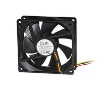 Ventilador 92 x 92 x 25 12 V conector 3 cables con tornillos incluidos