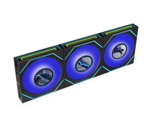 Ventilador adicional Lian-Li UNI FAN SL-INF FLEX 120mm 1950RPM con ARGB y pantalla LCD, diseño en cadena