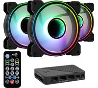 Ventilador Aerocool Mirage 12 ARGB Pro Negro 120mm (Pack 3)