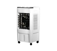 Ventilador Aire Acondicionado, Climatizador Evaporativo para 5-25m², Aire Acondicionado Portátil sin Tubo, Tanque de 10L, 3 Velocidades, Enfriamiento Rápido, para Dormitorio, Hogar y Oficina