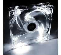 Ventilador akyga 12 cm led blanco aw-12a-wh molex 120x120 mm