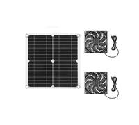 Ventilador Alimentado por Panel Solar Ventilador de Escape Solar de 11 Pulgadas para Casa de Aves de Corral para Mascotas Invernadero Techo de RV con
