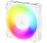 ARCTIC P12 Pro Reverse A-RGB - 120 mm Ventilador Prémium con flujo de aire inverso, Ventilador PWM con divisor de cable en Y, 500-3000 rpm, 0 rpm <5% PWM, 5V Digital RGB, FDB, 4-Pin - Blanco