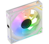 Mars Gaming MF-LINKFINITY, Ventilador Modular PWM 120mm, Sistema de Conexión LINKFINITY, Iluminación Infinity Mirror ARGB 360º, Ultra-silencioso 12dB, Blanco