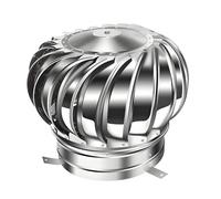 Ventilador automático de techo, ventilador de acero inoxidable de 4.3-40 pulgadas con tapa giratoria de turbina, para casas, fábricas, áticos, granjas, a prueba de fugas (400 mm/16 pulgadas)