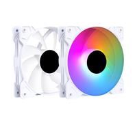 Ventilador auxiliar - ventilador con iluminación RGB, movilidad, diseño blanco, 3 velocidades y bajo consumo energético. *