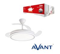 Ventilador avant de techo 42' - retractil - 30w motor y 36w led - cont