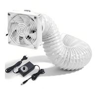 Ventilador Axial 3000 RPM 120 * 38MM DC Extractor Ventilador con Tubo de Conducto de 2M, Regulador de Velocidad Continuo para Láser 3D, Tienda de Cultivo