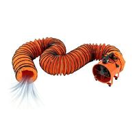 Ventilador axial de cilindro resistente de 3/5/10 m, soplador de escape industrial portátil para mina, sótano, cocina, comedor (30 cm, 10 m)